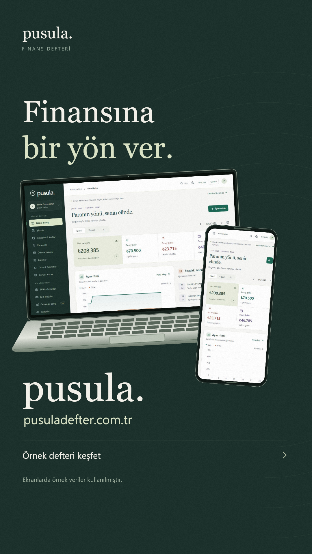 Pusuladefter — proje kapağı