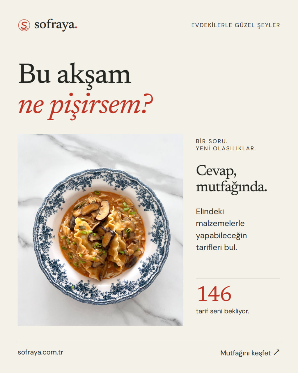 Sofraya — proje kapağı